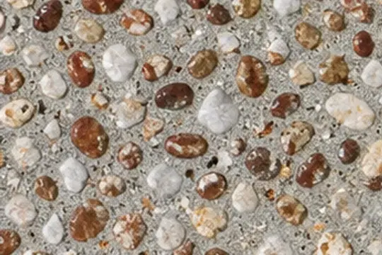 Desert 75 exposed aggregate top-down sample