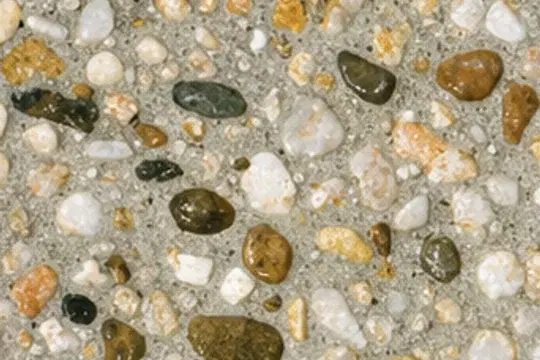 Sunrise 25 exposed aggregate top-down sample