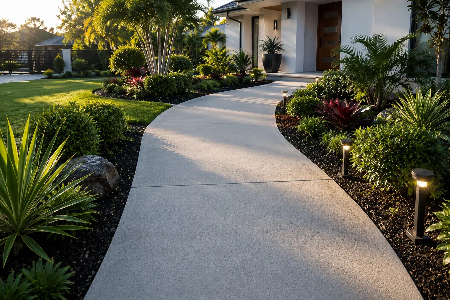 Concrete Pathways project example for Logan concreting services